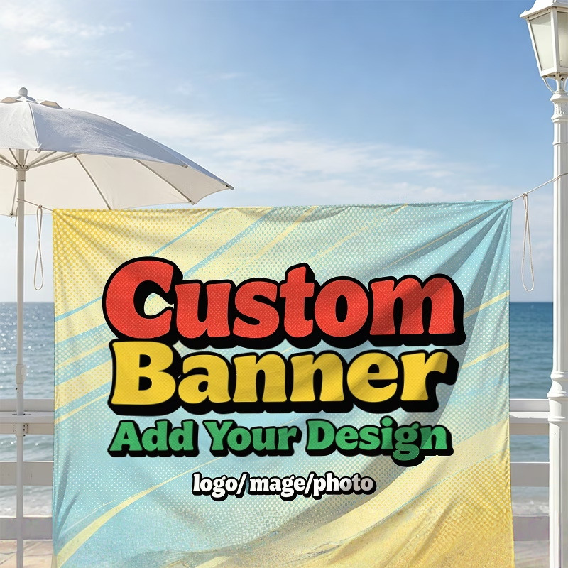 Commercial Banner Printing - Индивидуальные флаги-баннеры, подходящие для персонализированного логотипа,